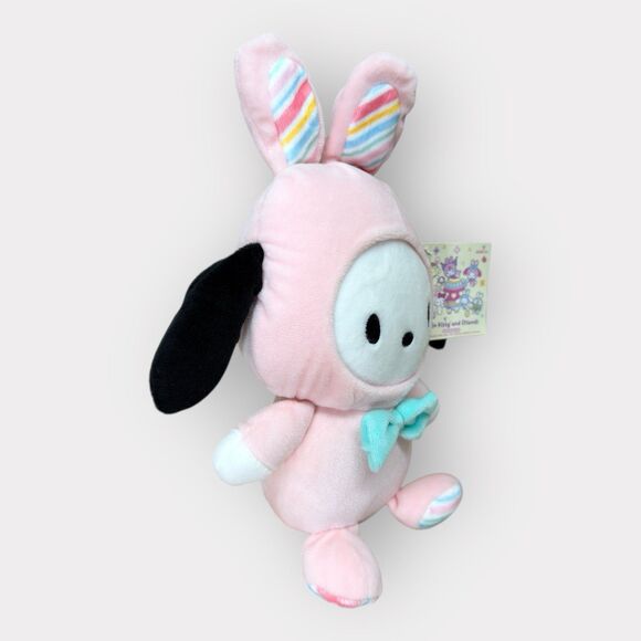 Sanrio Hello Kitty & Friends Holiday POCHACCO Bunny Suit 8" Plush Authentic Gift - Picture 3 of 8